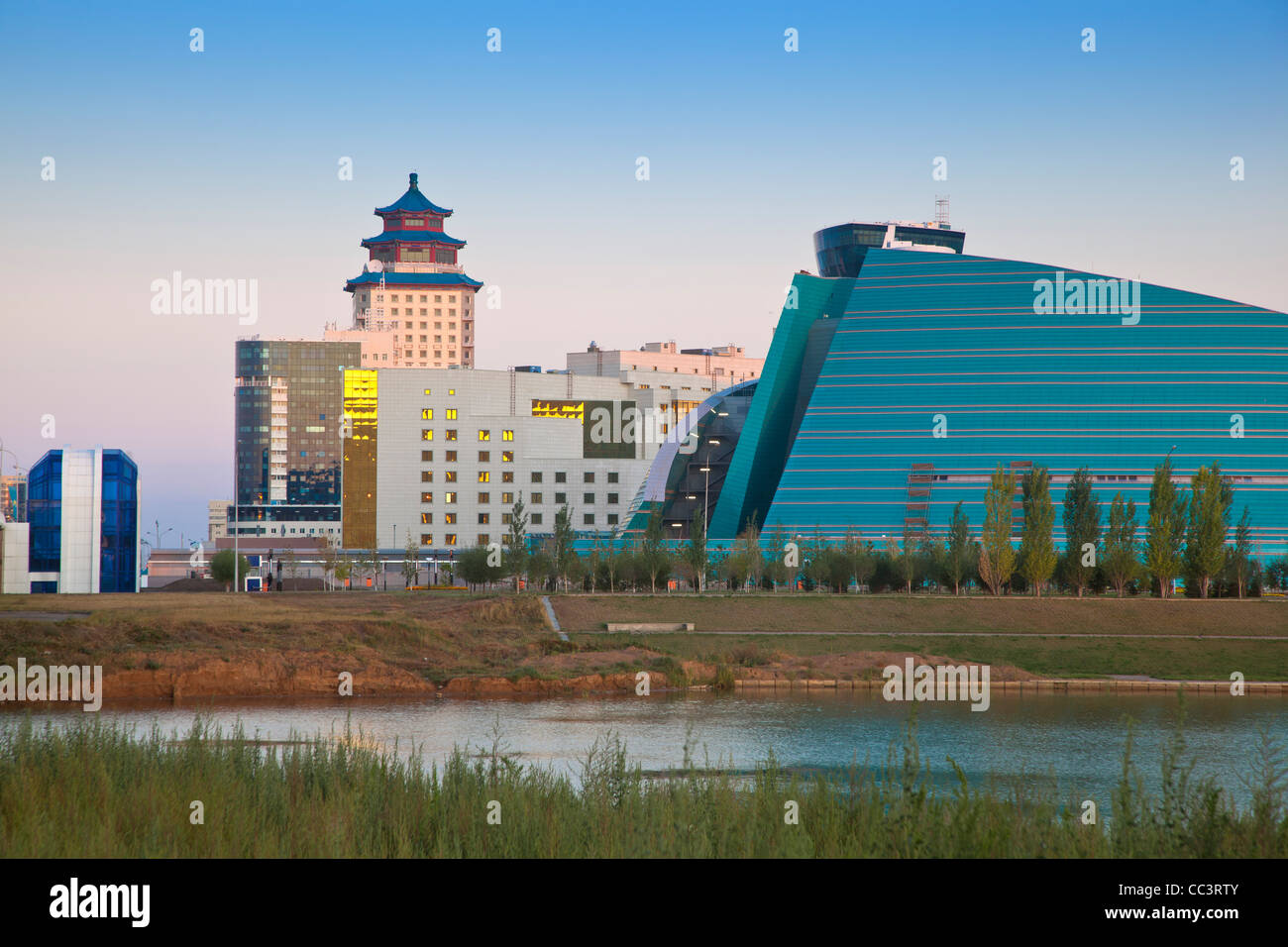 Le Kazakhstan, Astana, vue sur la ville Banque D'Images