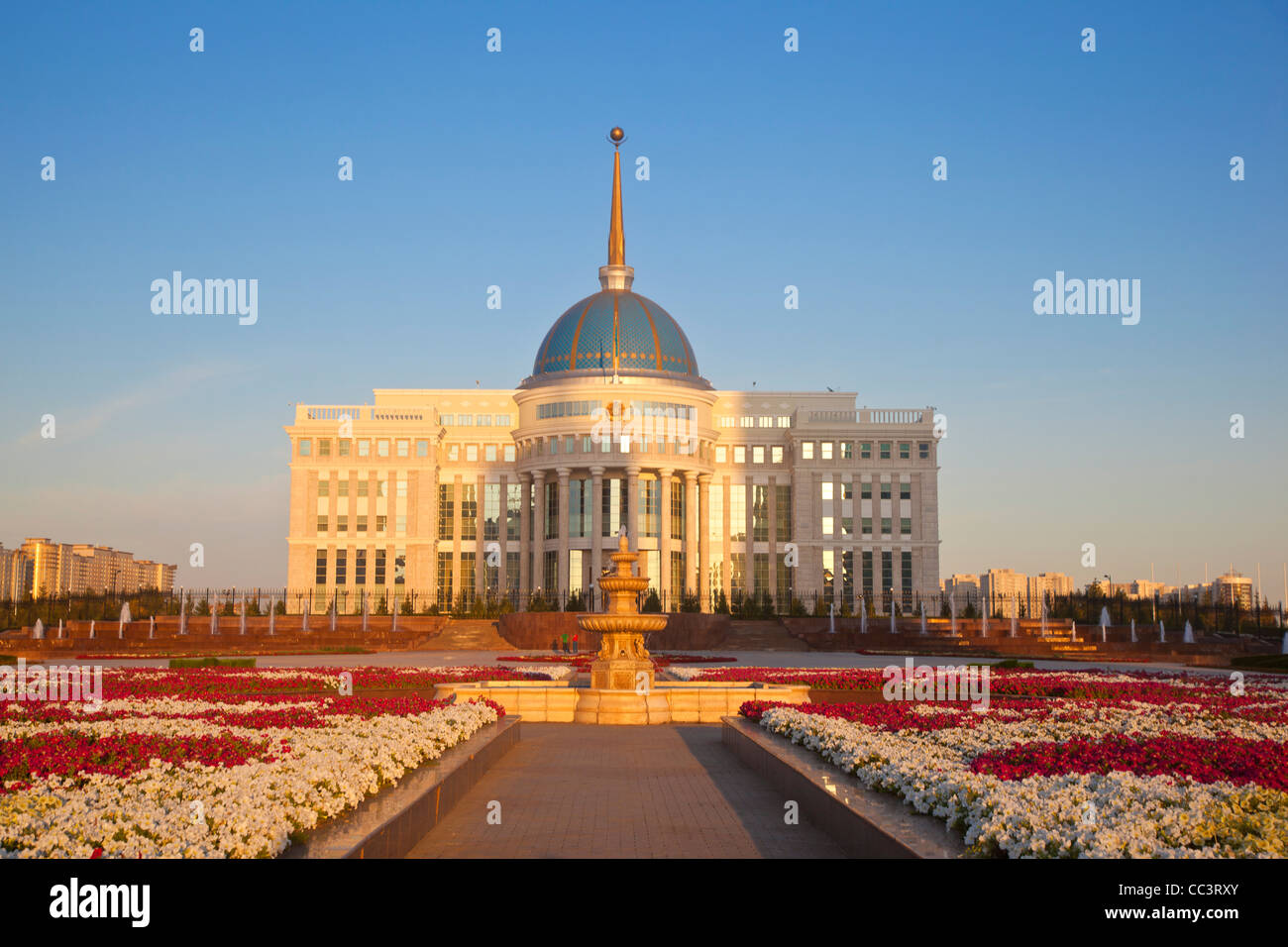 Le Kazakhstan, Astana, l'Ak Orda Palais Présidentiel du Président Nursultan Nazarbayev Banque D'Images