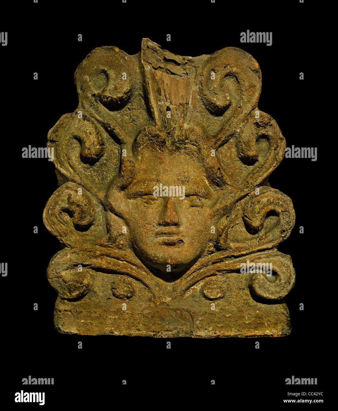 Dieux des monstres démons Veii Terracotta apollo temple étrusque Portonaccio Italie Etruria 600 - 450 av. Banque D'Images
