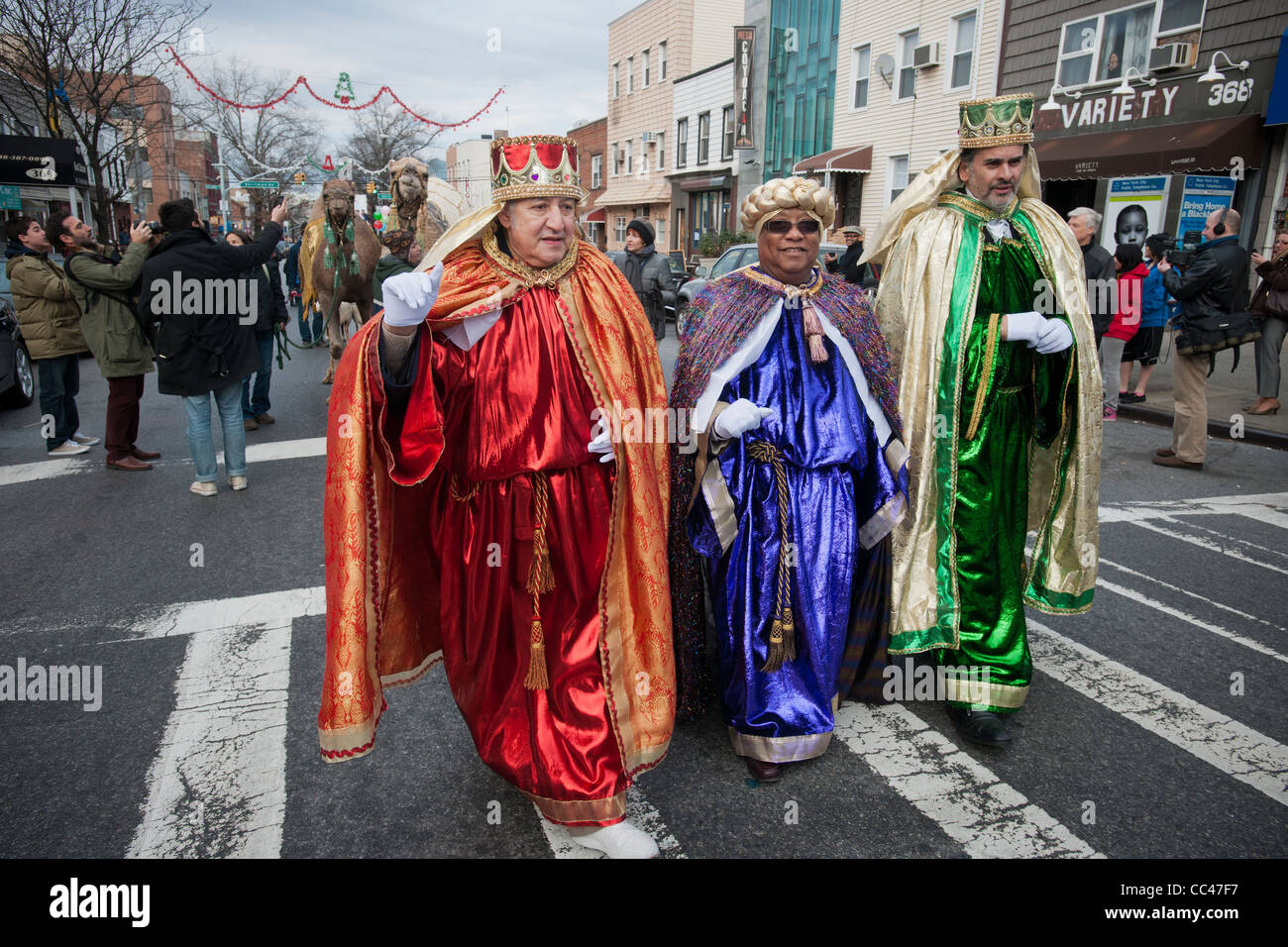 Three Kings Day Parade dans le quartier de Bushwick à Brooklyn New York Banque D'Images