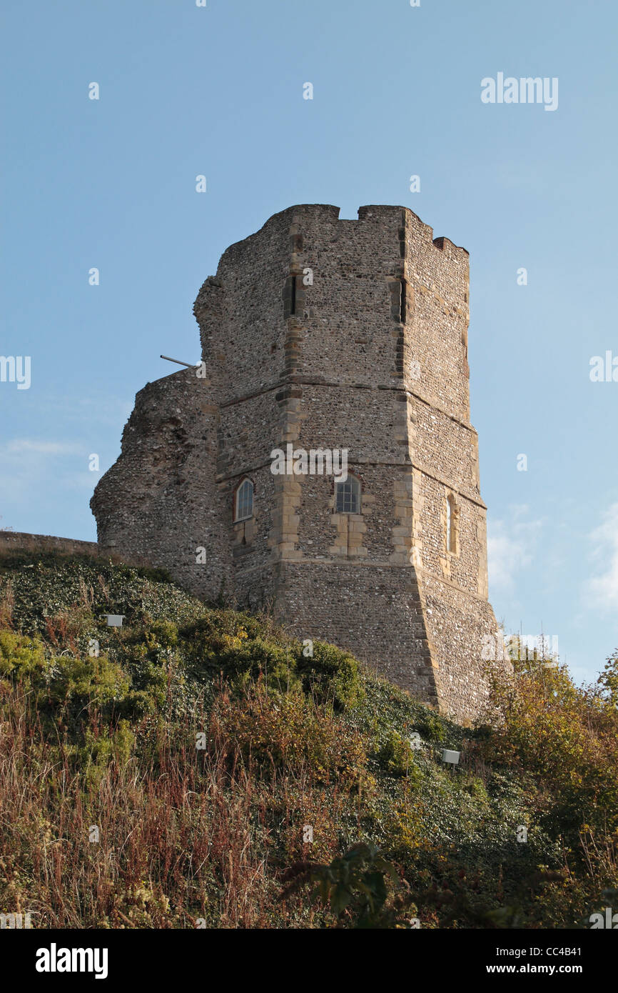 La tour ouest du château de Lewis à Lewes, East Sussex, UK. Banque D'Images