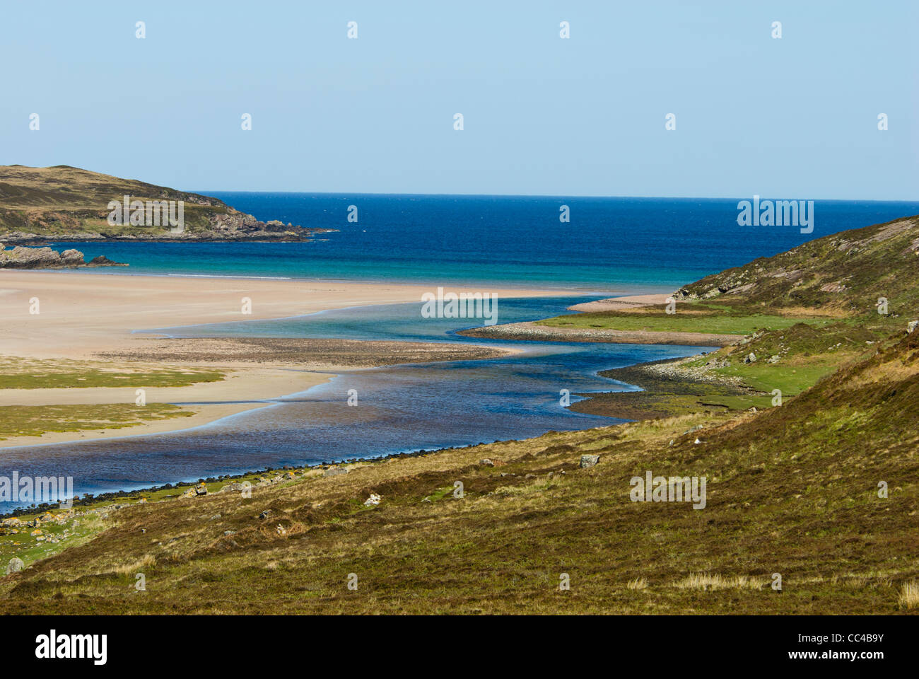 Achnahaird Archiltibuie,plage,près de superbes plages de sable blanc, Îles Summer,nord ouest de l'Ecosse Banque D'Images