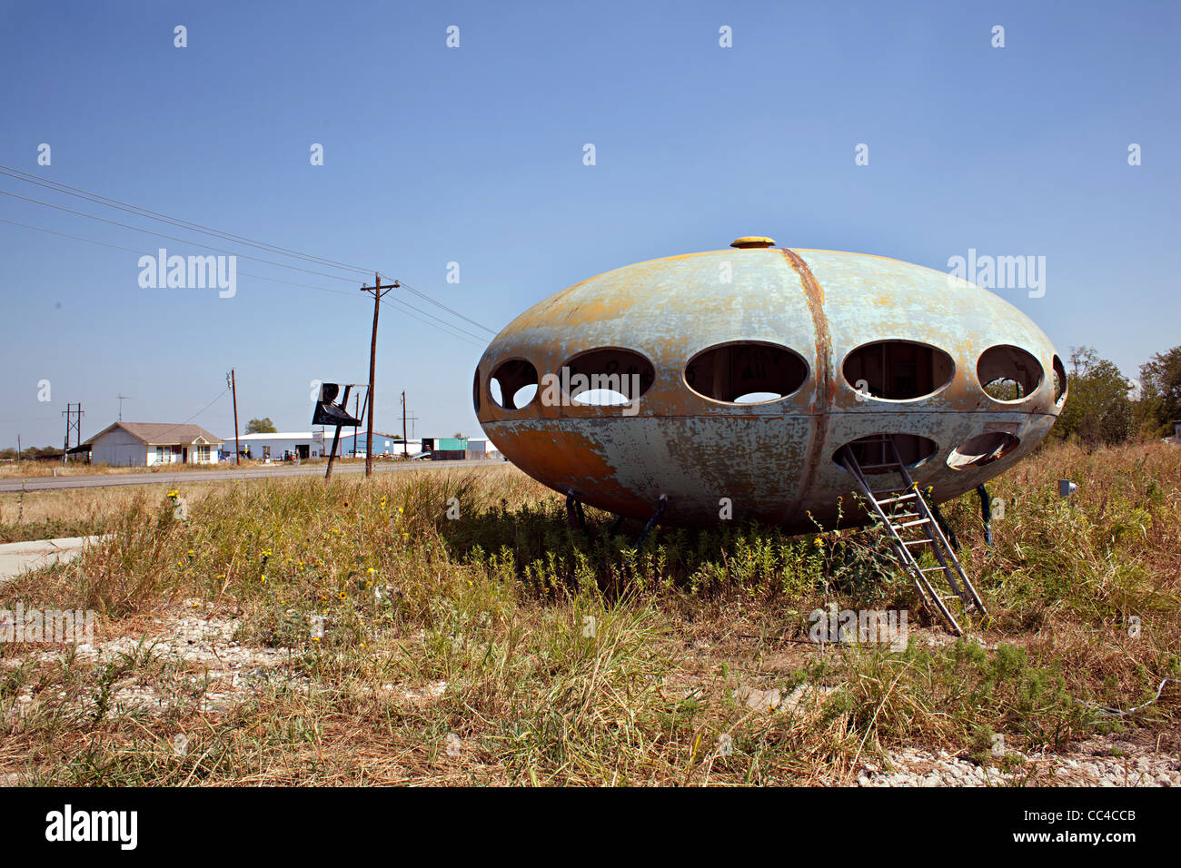Futuro House à Munson, Texas Banque D'Images