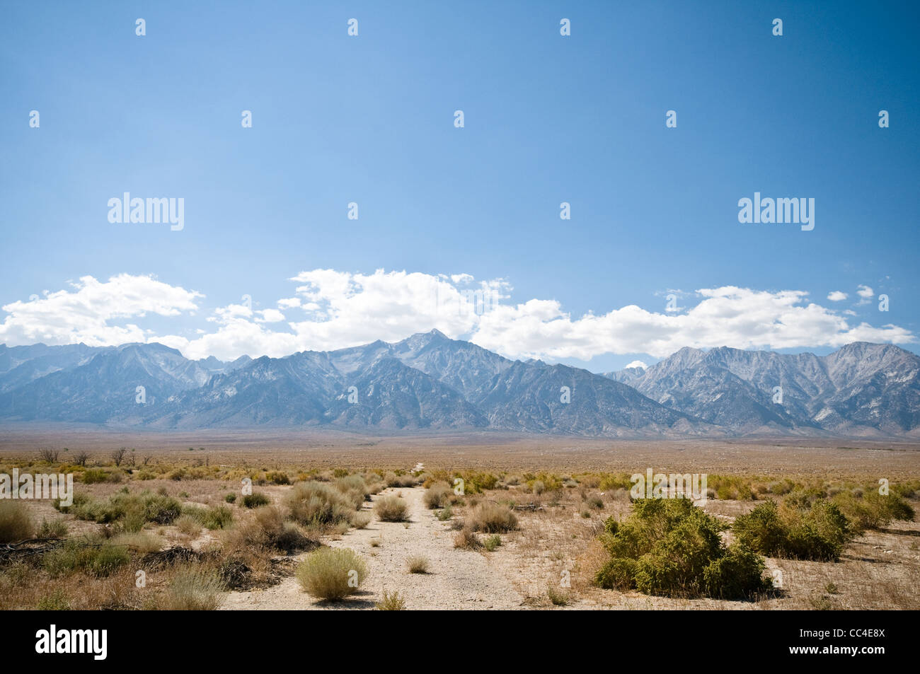 La Sierra Nevada avec paysage stérile Banque D'Images