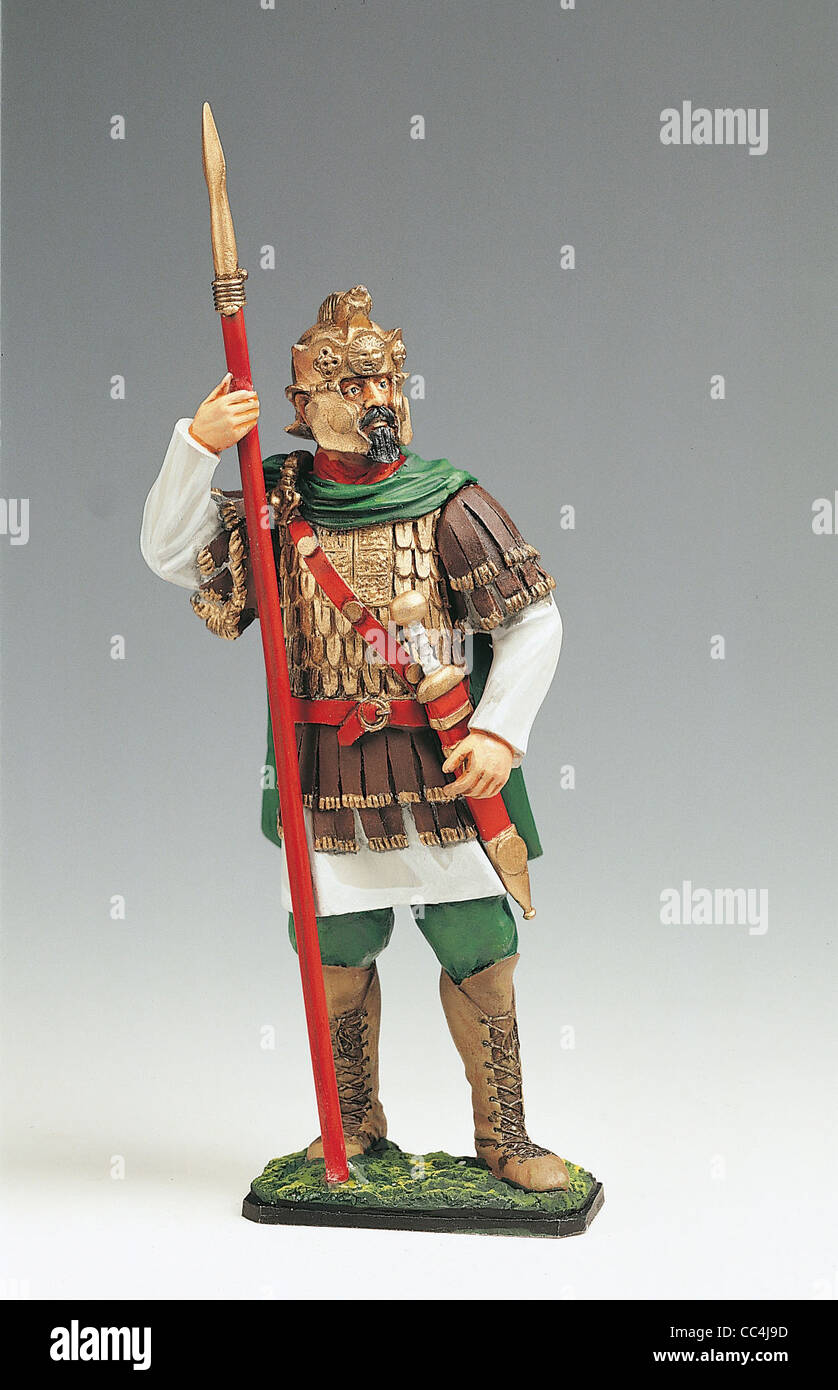 La collecte : les soldats en armure Armor byzantin Belisario 'au milieu du sixième siècle Banque D'Images