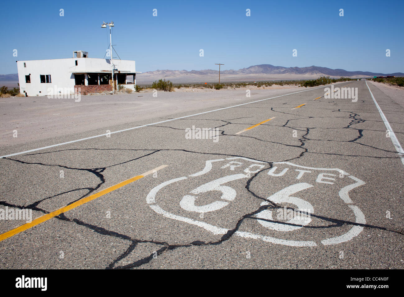 Ludlow Ghost Town, en Californie Banque D'Images