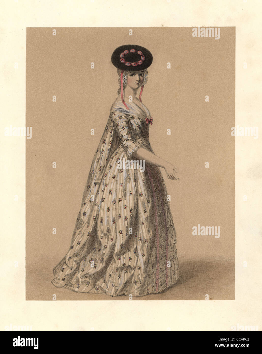 Robe du règne de George I, 1714 à 1727. Banque D'Images