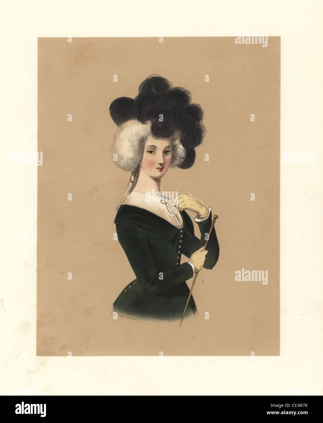 Robe du règne de George III, 1760 à 1820. Banque D'Images