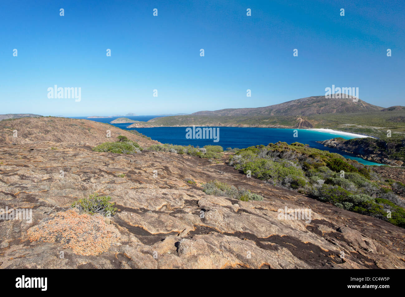 Peu de vue de l'enfer Bay, Cape Le Grand National Park, Australie occidentale, Australie Banque D'Images