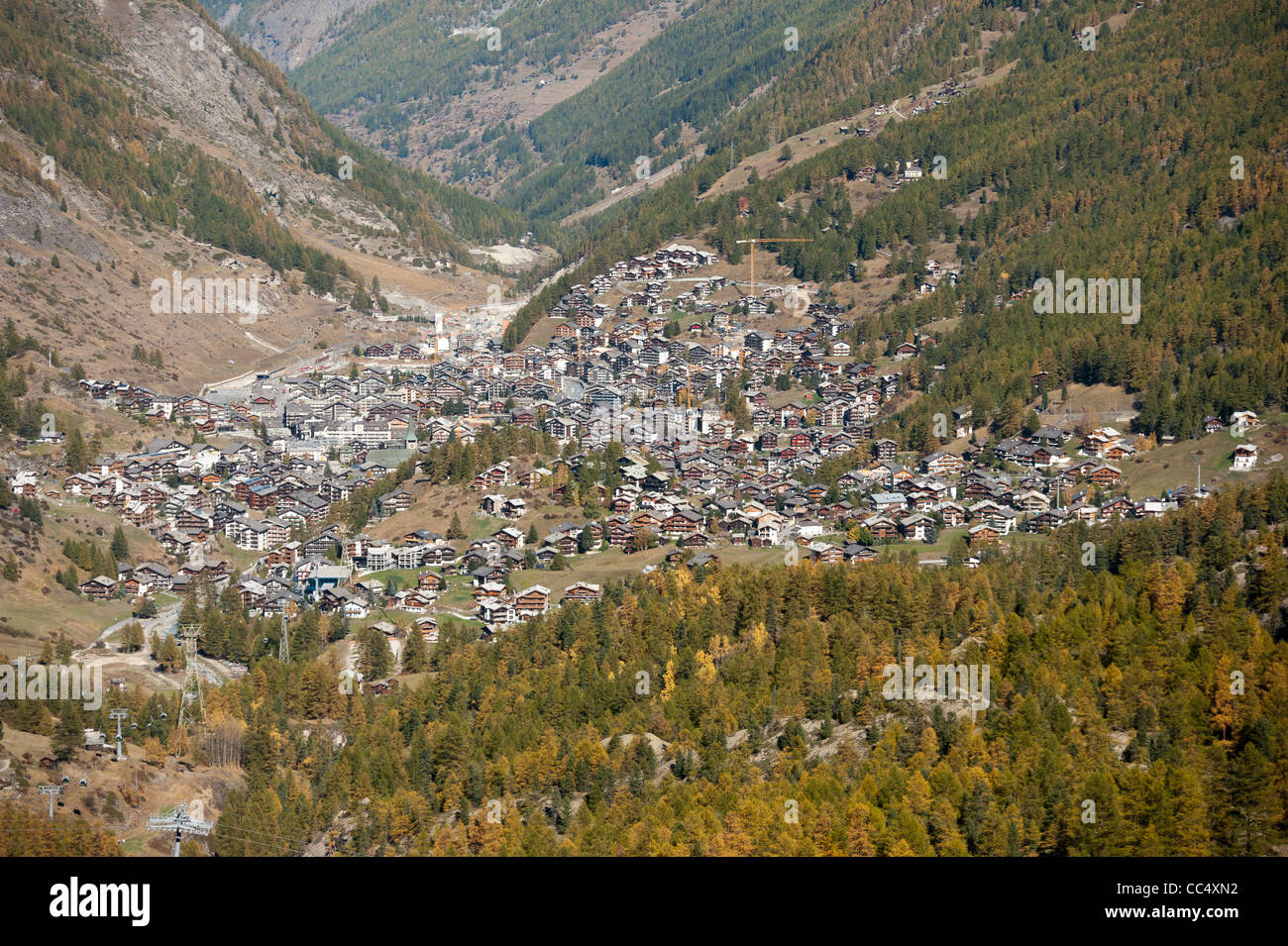 Zermatt - village de Swiss Alps, Suisse Banque D'Images