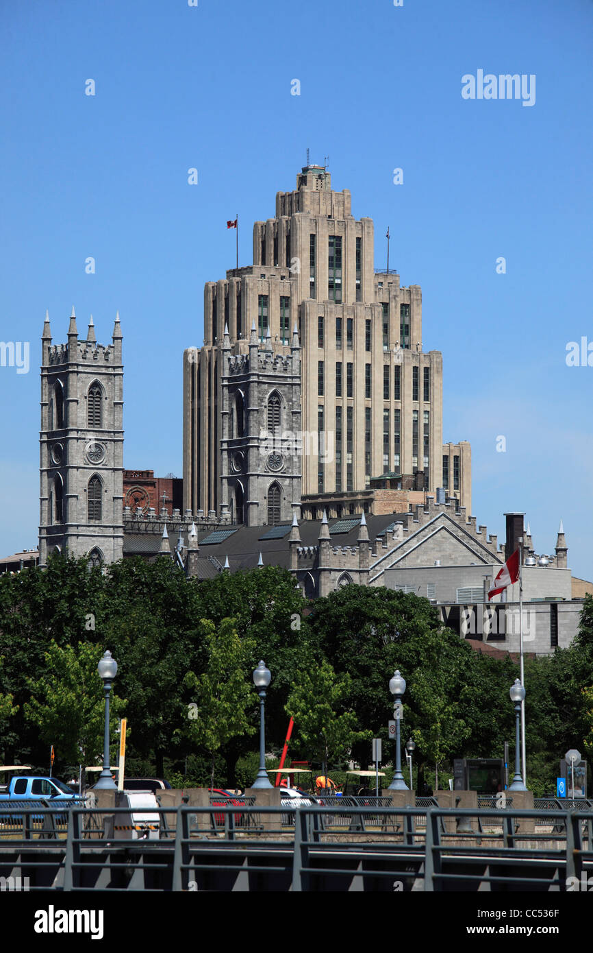 Canada, Québec, Montréal, Vieux Montréal, l'architecture historique, Banque D'Images
