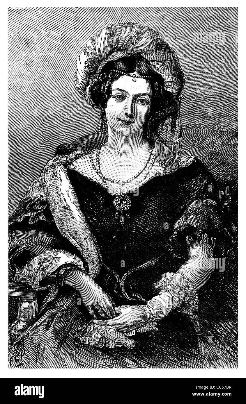 La princesse Marie Luise Victoria de Saxe-Cobourg-Saalfeld duchesse de Kent 1786 1861 Mère de la reine Victoria Monarch Banque D'Images
