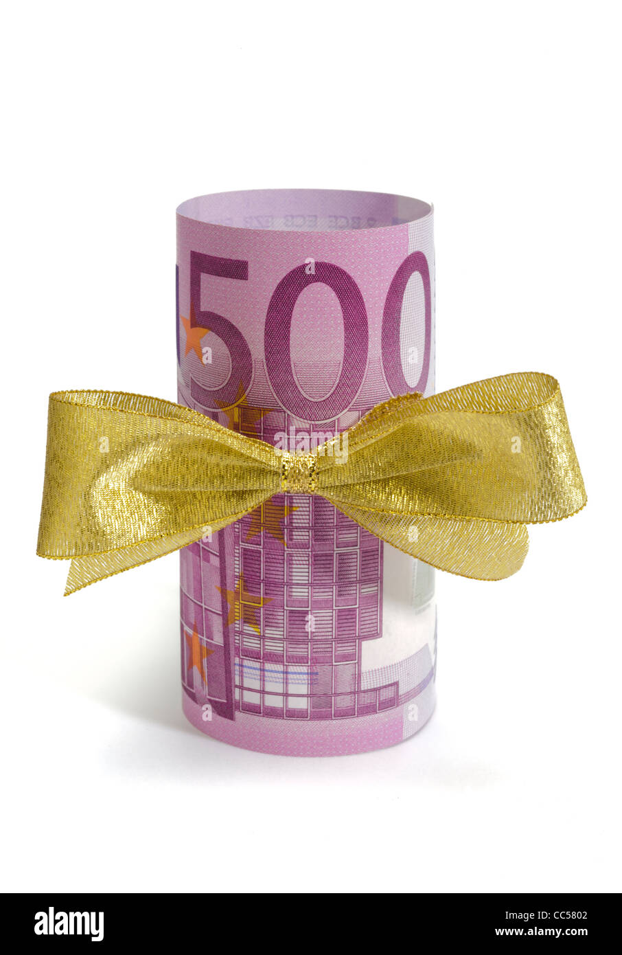 500 euros comme présent Banque D'Images