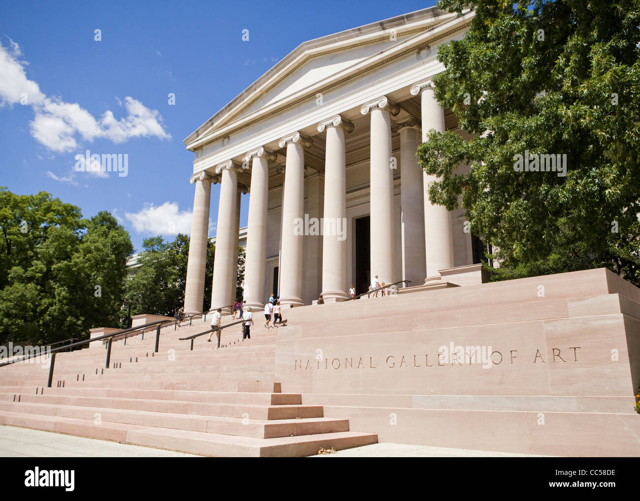 US National Gallery of Art (entrée sud) - Washington, DC USA Banque D'Images