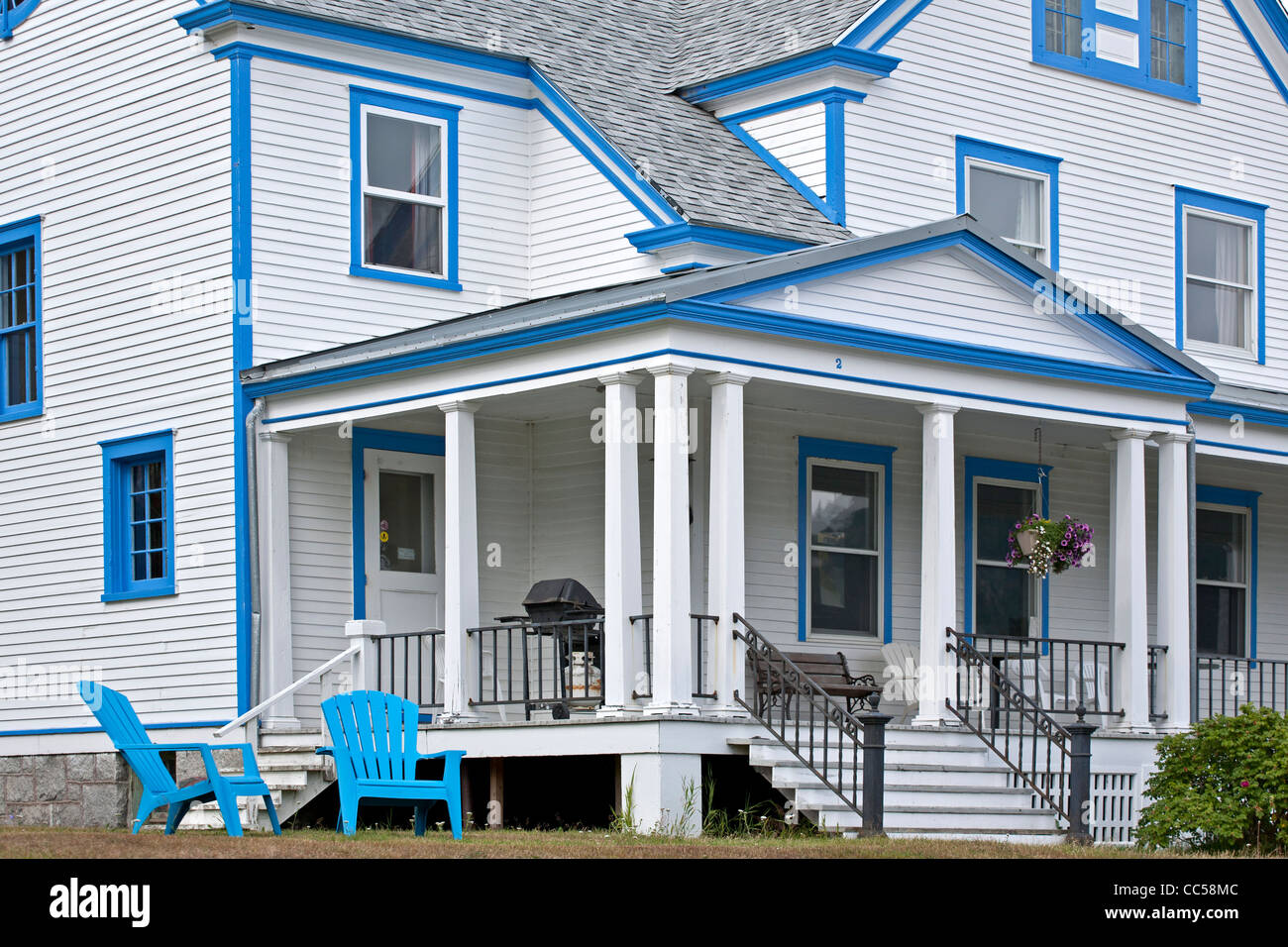 Maison restaurée. Fort Seward. Haines. De l'Alaska. USA Banque D'Images