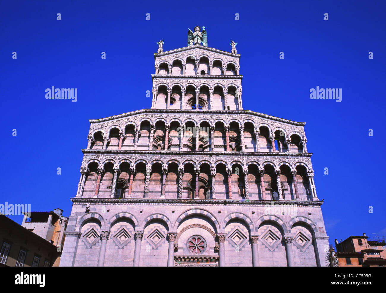 Église de San Michele, Lucca, Toscane, Italie Banque D'Images