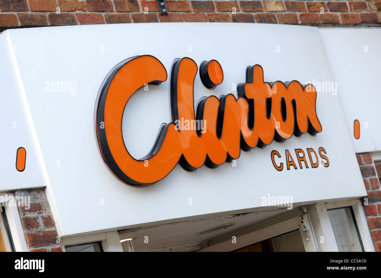 Boutique Cartes Clinton, UK Banque D'Images
