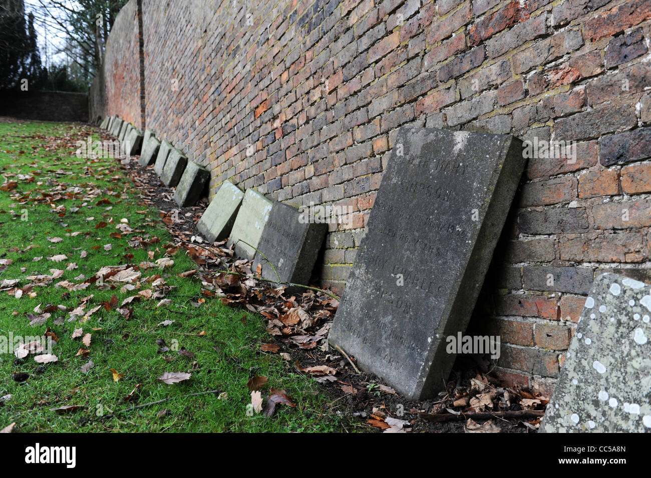 Quaker Burial Ground qui contient les tombes de nombreux ironnmaîtres et fabricants associés à Coalbrookdale, y compris Abraham Darby II et 3rd Banque D'Images