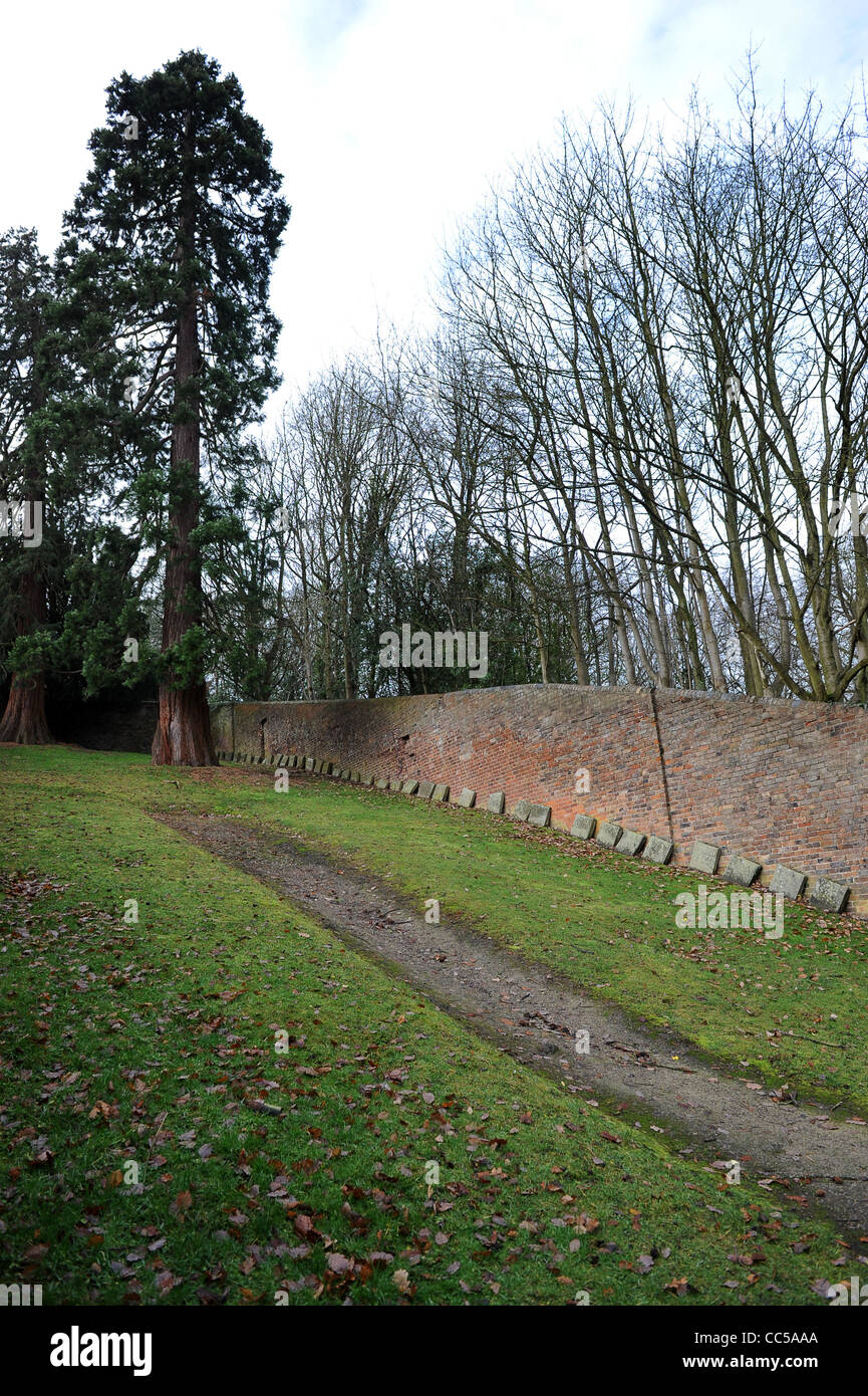 Quaker Burial Ground qui contient les tombes de nombreux ironnmaîtres et fabricants associés à Coalbrookdale, y compris Abraham Darby II et 3rd Banque D'Images