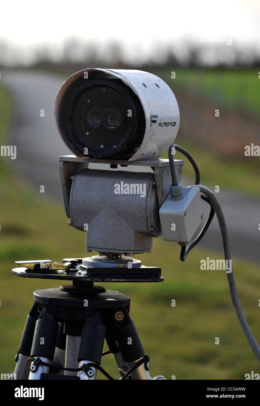 Fonds routier DVLA, disque, licence d'impôt détecteur caméra dans l'utilisation, UK Banque D'Images