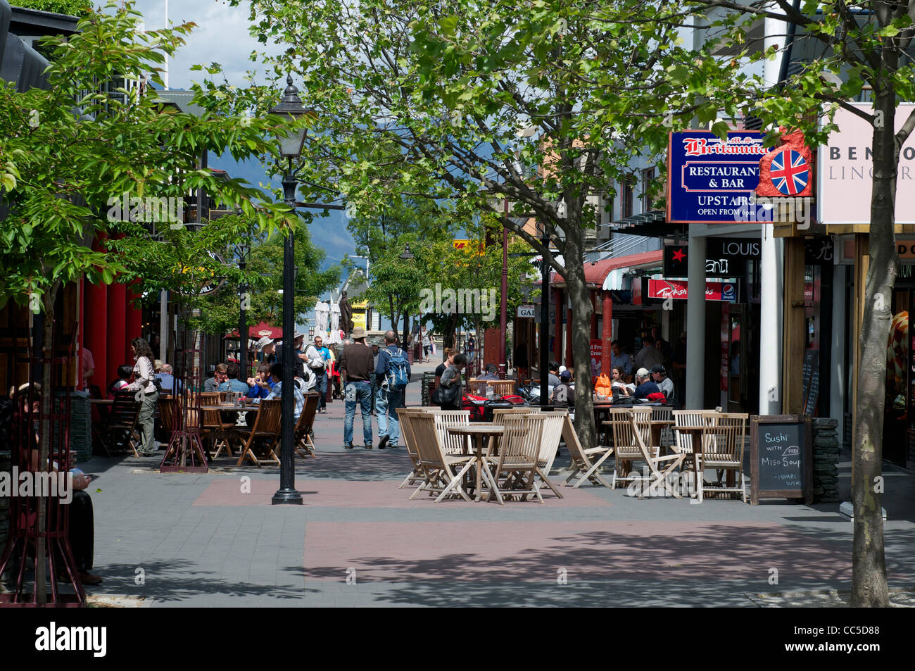 Il Mall Queenstown Otago ile sud Nouvelle Zelande Banque D'Images