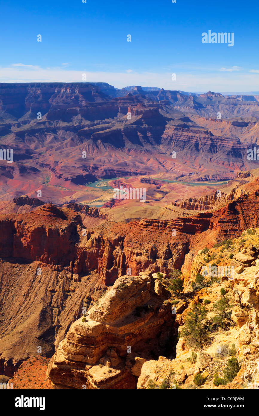 Grand Canyon South Rim Lipan Point Grand Canyon National Park Arizona USA Banque D'Images