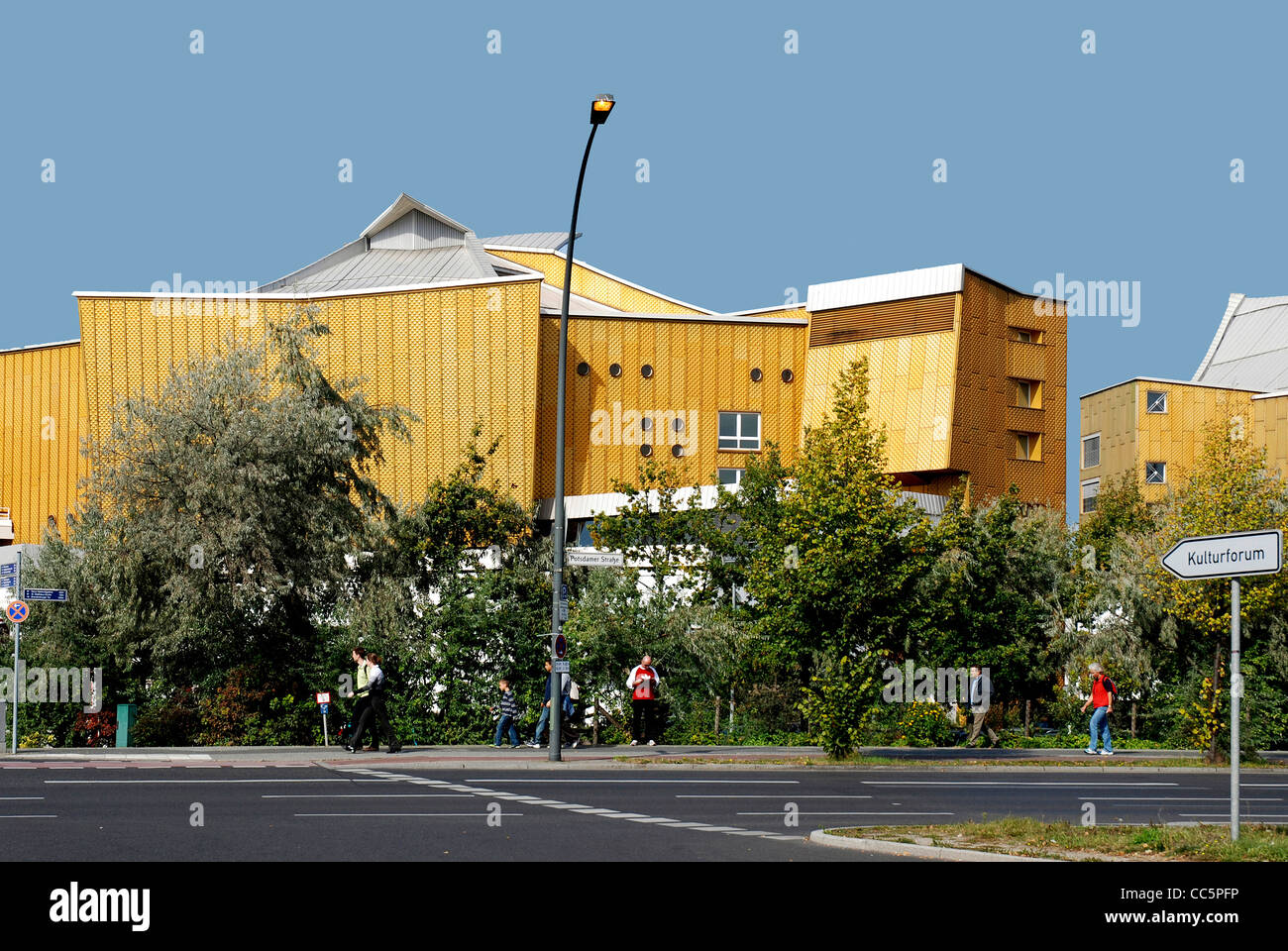 Forum de la culture à la place de Potsdam à Berlin. Banque D'Images