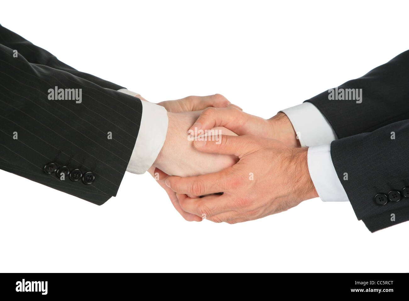 Quatre poignées de mains Banque D'Images