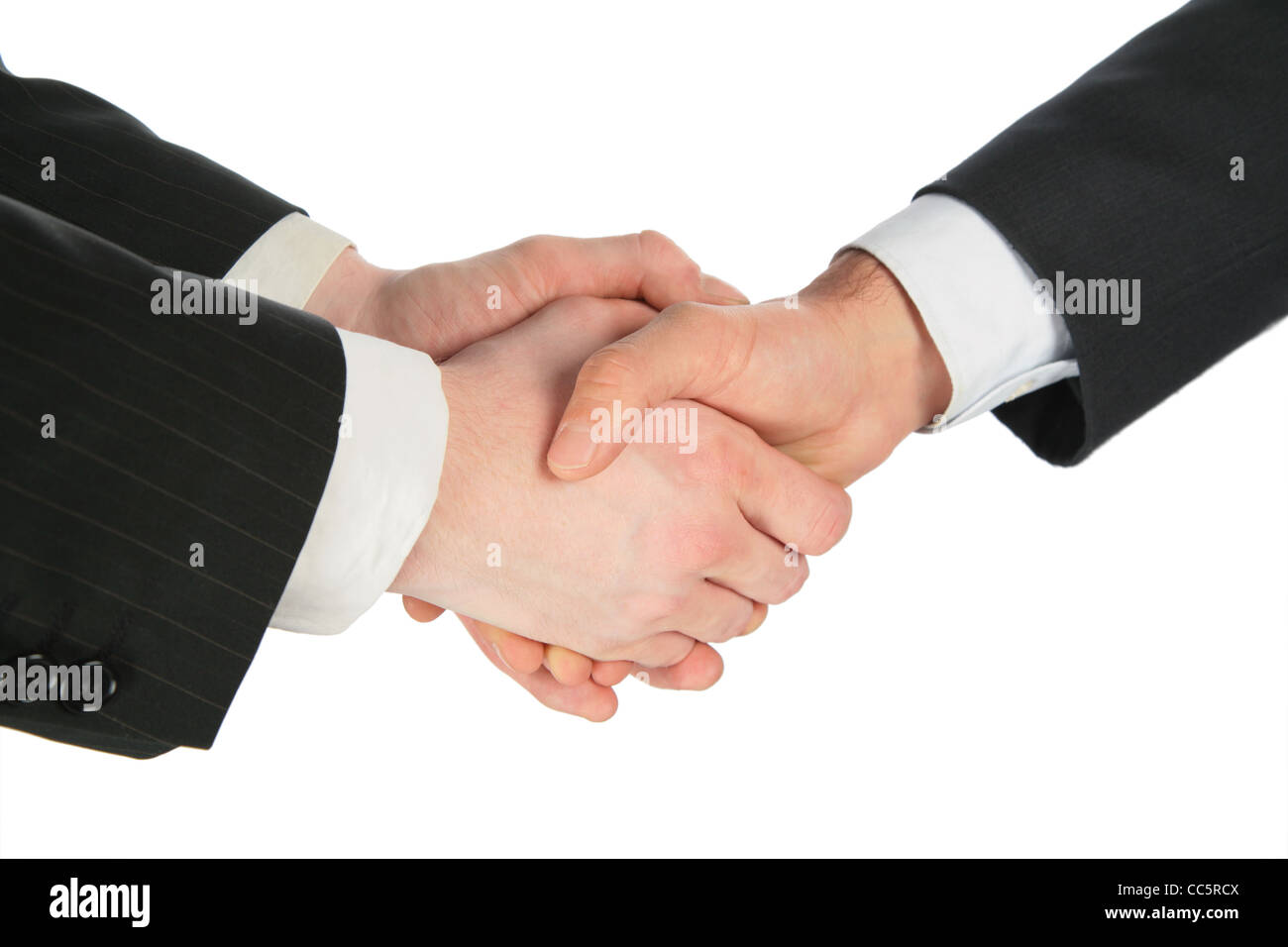 Trois poignées de mains Banque D'Images