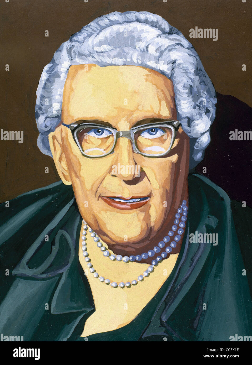 Agatha Christie (1890-1976). L'écrivain britannique sur la criminalité de romans, nouvelles, et jouer. Portrait. Banque D'Images