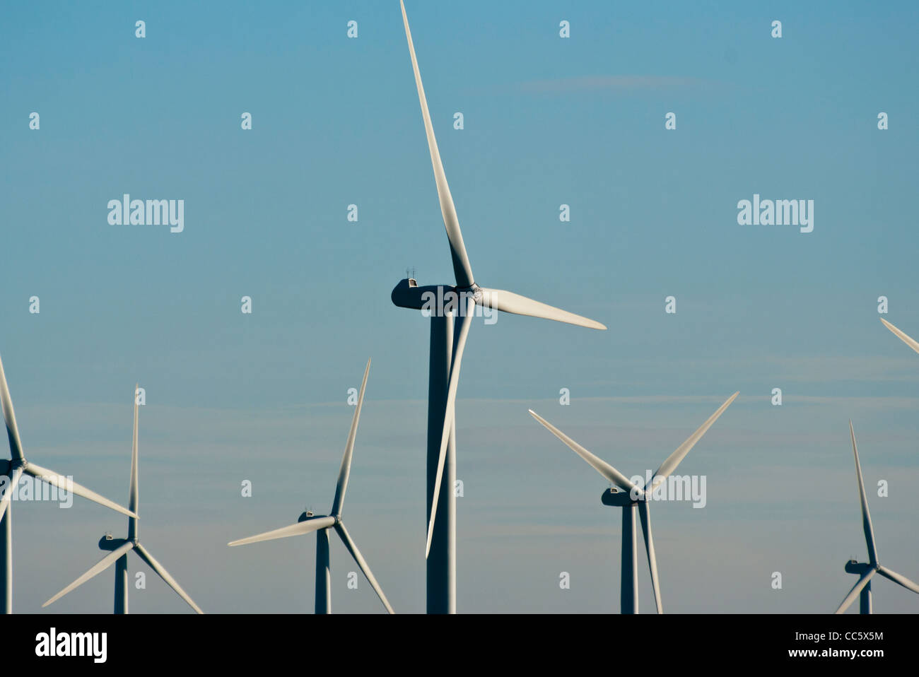 Des aubes de turbines éoliennes uk Alternative Energy Banque D'Images