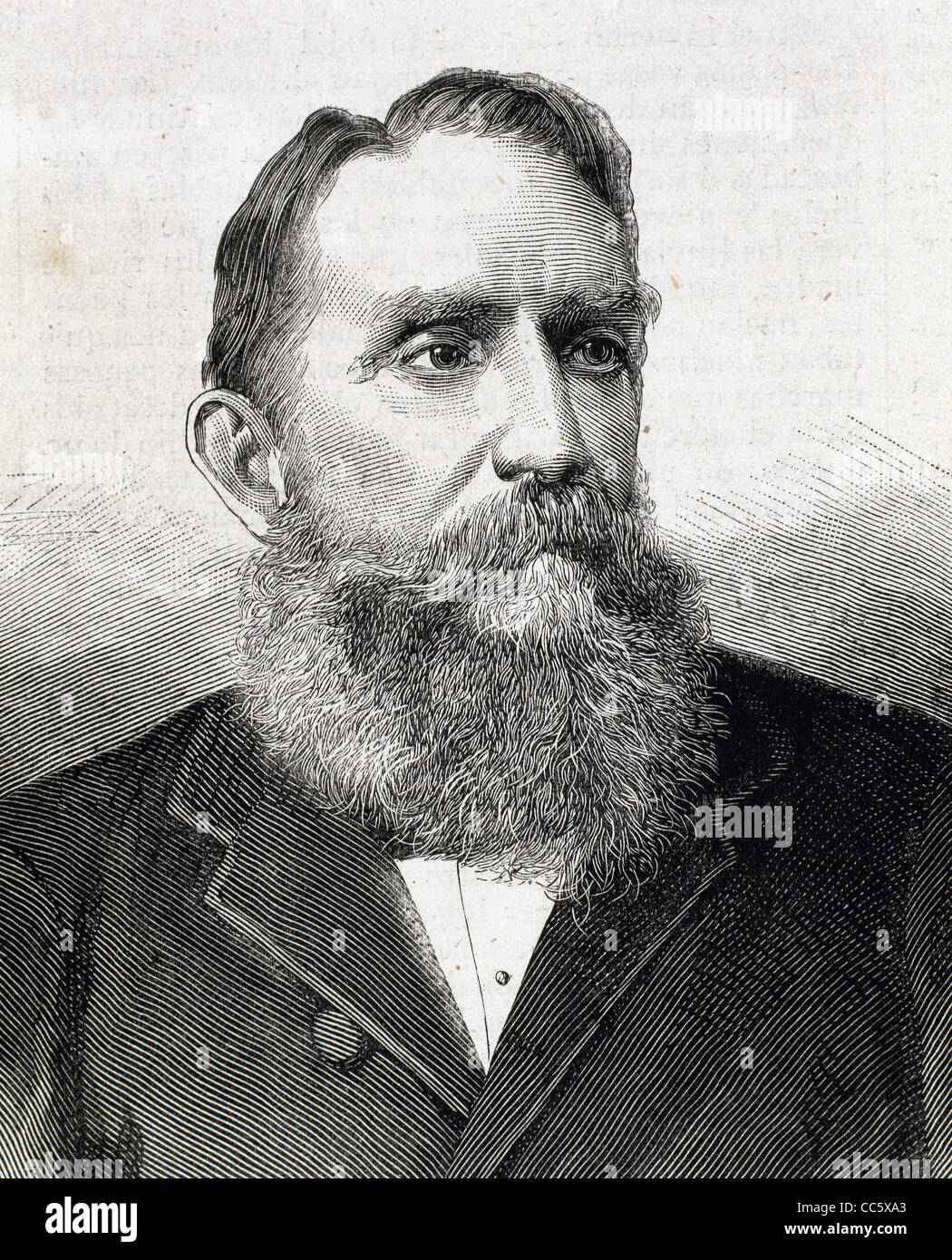 Rafael Nunez (1825-1894). L'auteur colombien, avocat, journaliste et homme politique. Président de la Colombie en 1880 et en 1884. Banque D'Images