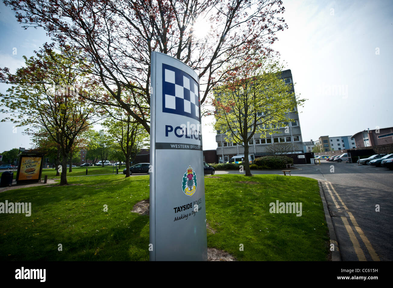 La station de police de Perth, Ecosse, Tayside. Barrack Street à Perth. Banque D'Images