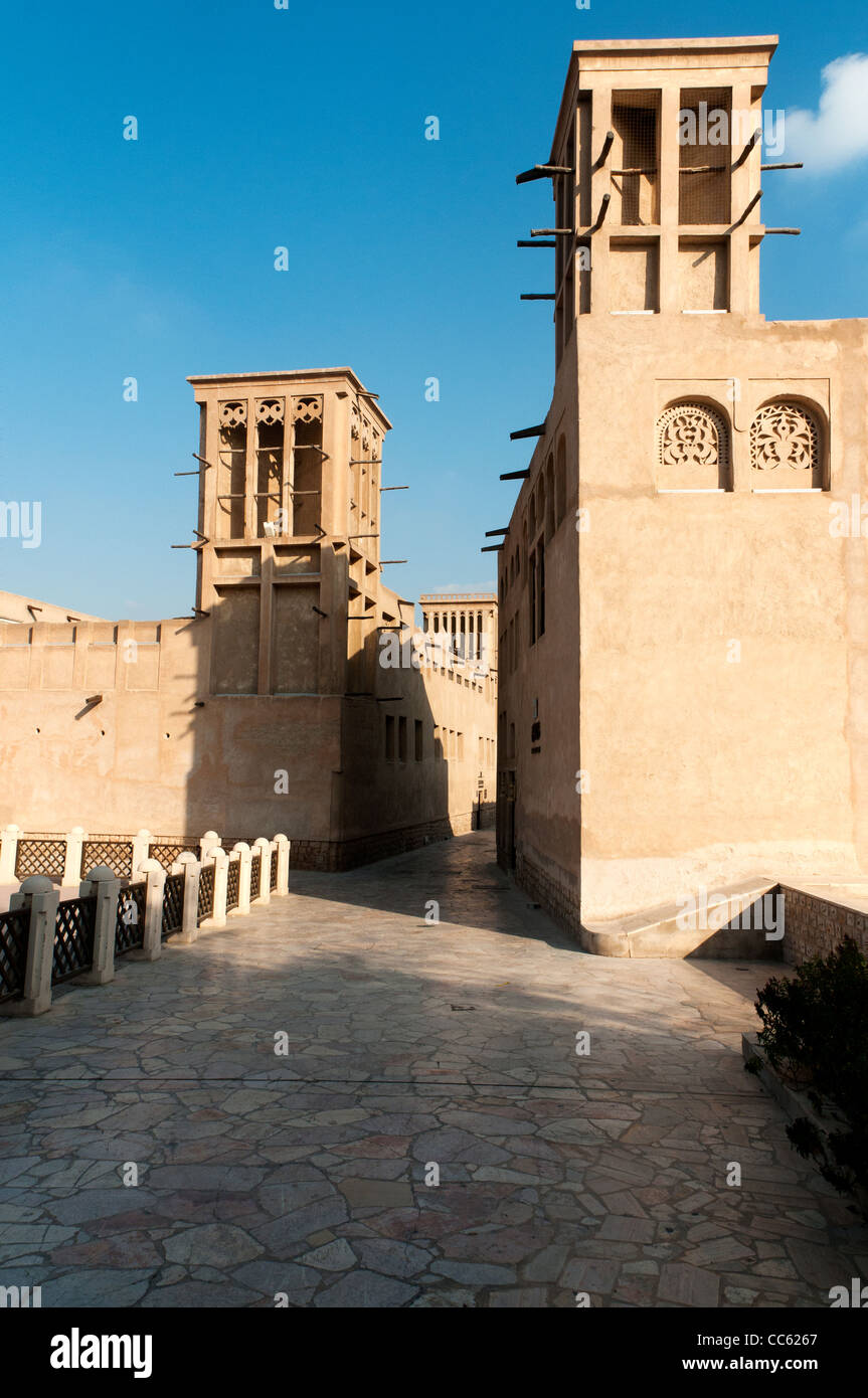 Quartier Al Bastakiya, Dubaï, Émirats Arabes Unis Banque D'Images