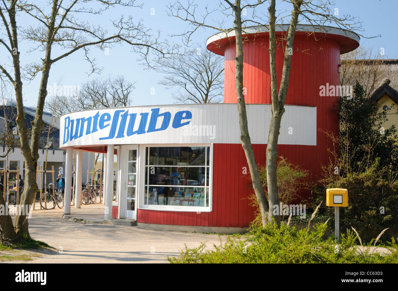 Bunte Stube conçu par l'architecte Walter Butzek Bauhaus Rostock, Bauhaus, le style Bauhaus, Ahrenshoop seaside resort, Allemagne Banque D'Images