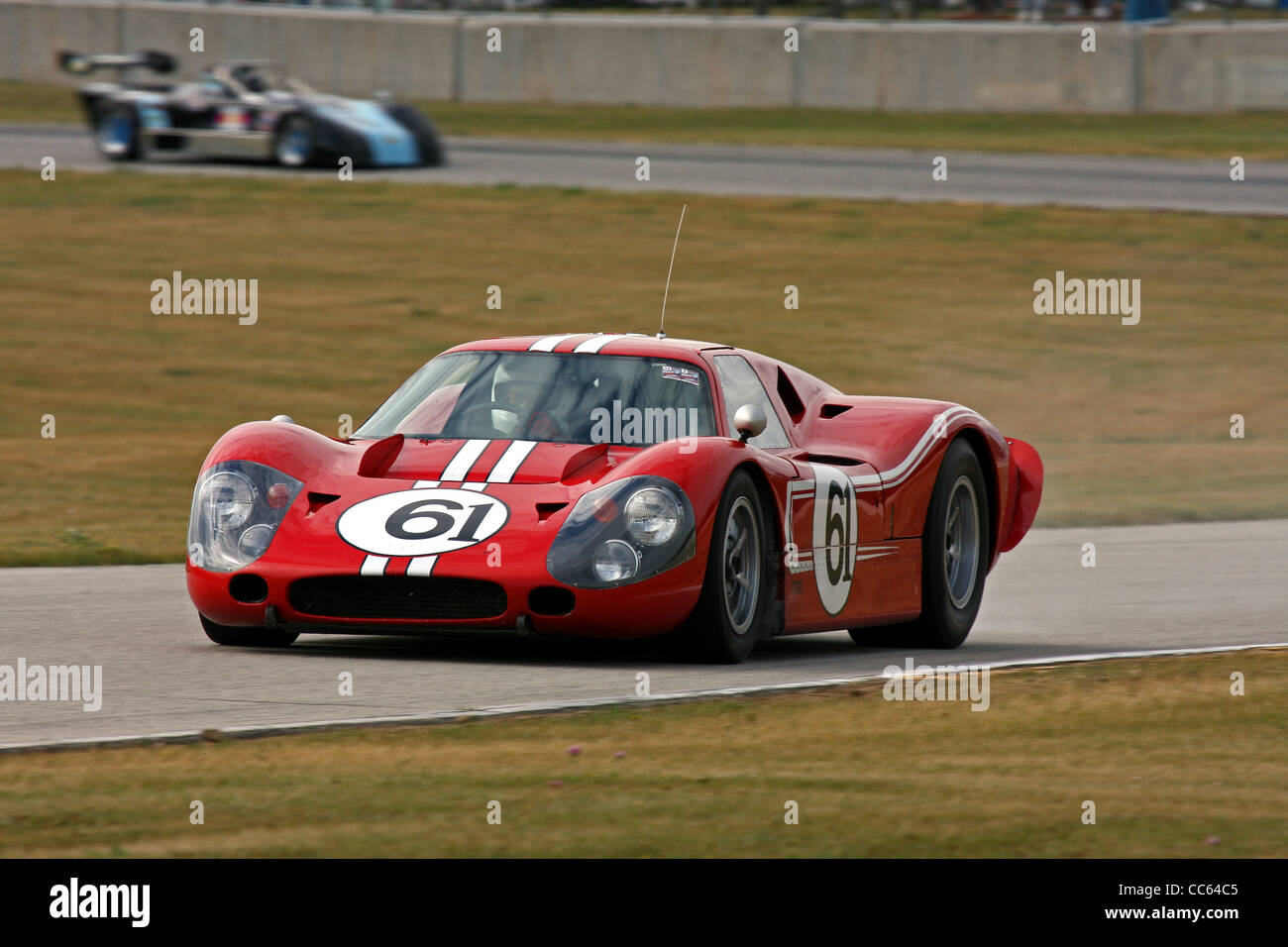 Vintage Sports Car Racing Road America, au Wisconsin Banque D'Images