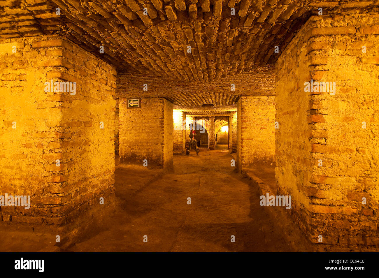 Pérou, Lima.Les catacombes de San Francisco, dans le Centre historique, Lima, Pérou. Banque D'Images
