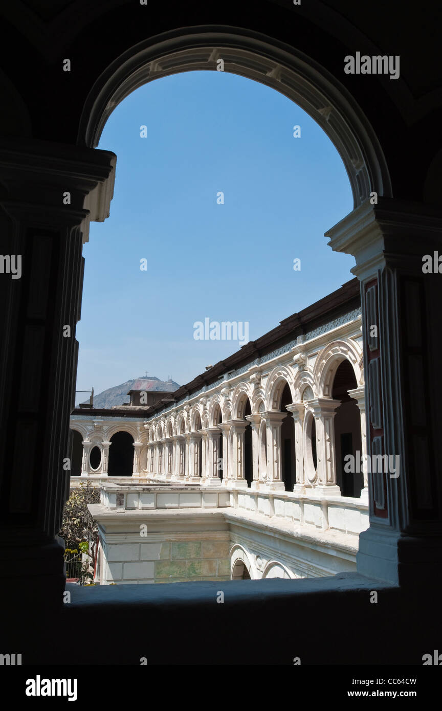 Pérou, Lima.Les catacombes de San Francisco, dans le Centre historique, Lima, Pérou. Banque D'Images