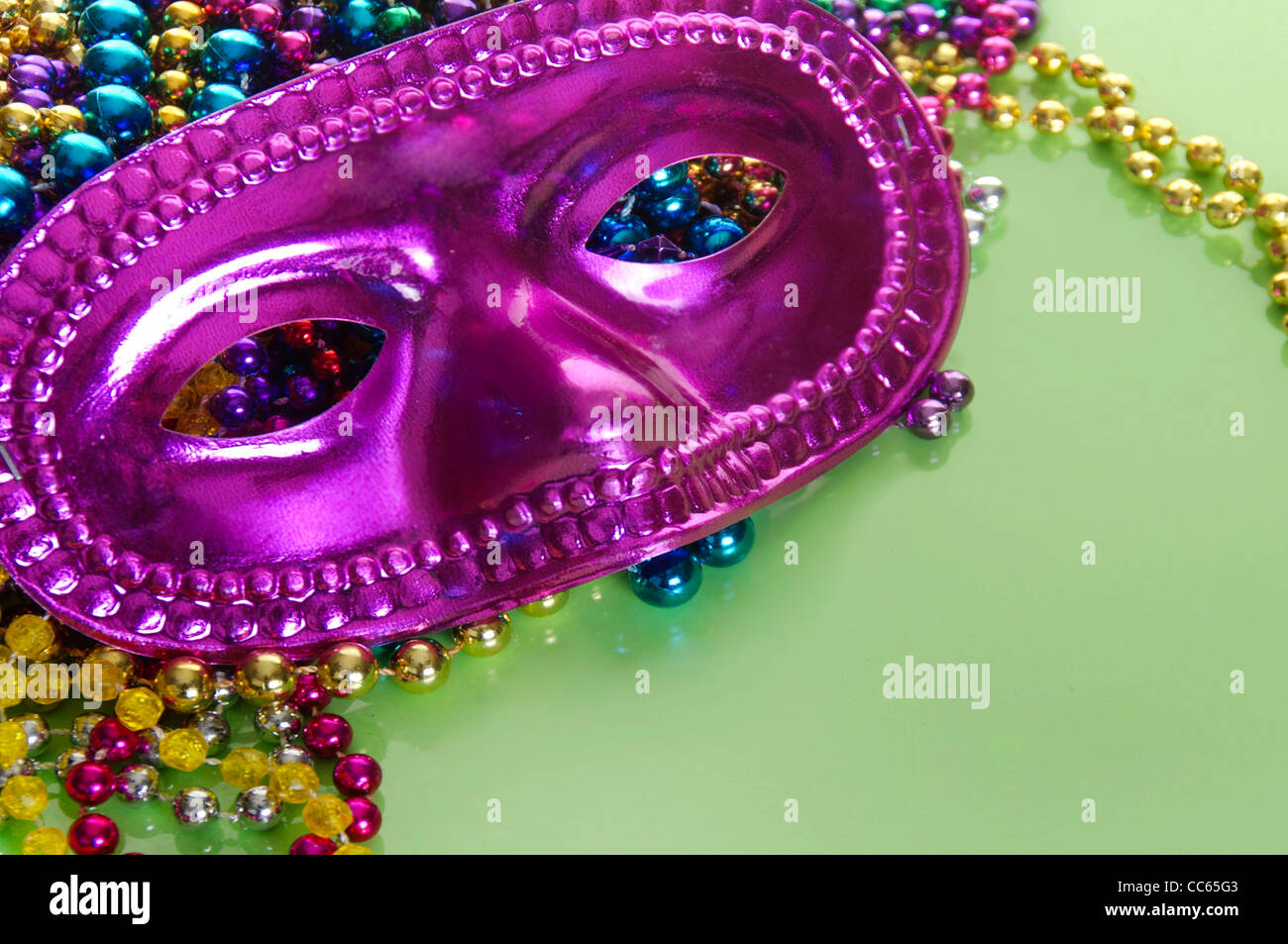 Perles carnaval Mardi gras ou Banque D'Images
