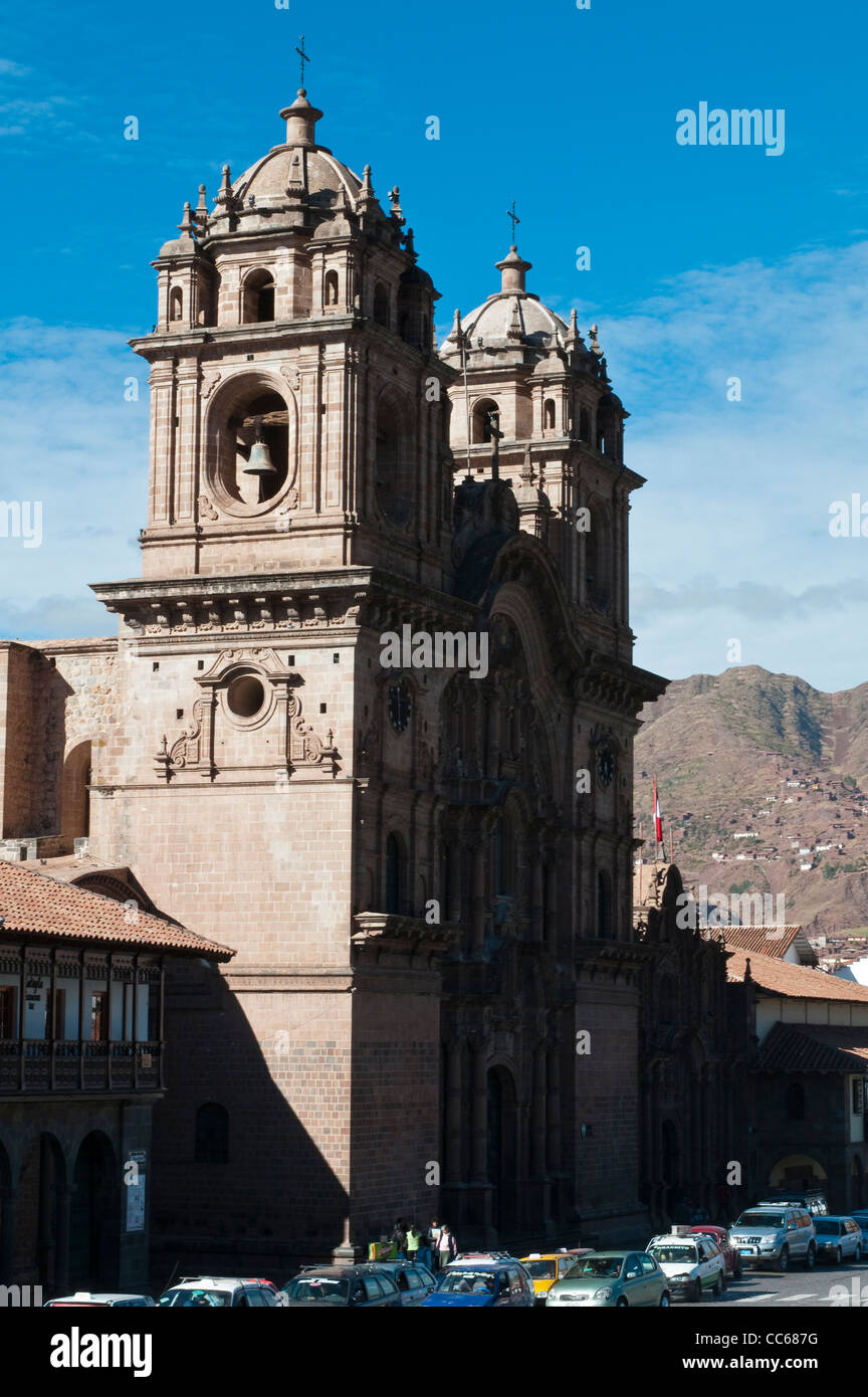 Pérou, Cusco. L'église de la compagnie de Jesús Banque D'Images