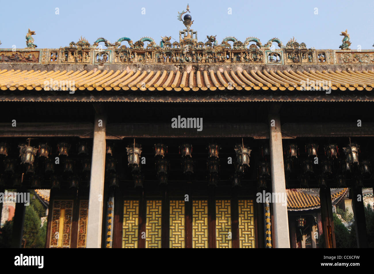 Temple de Confucius, Guilin, Guangxi, Chine Banque D'Images
