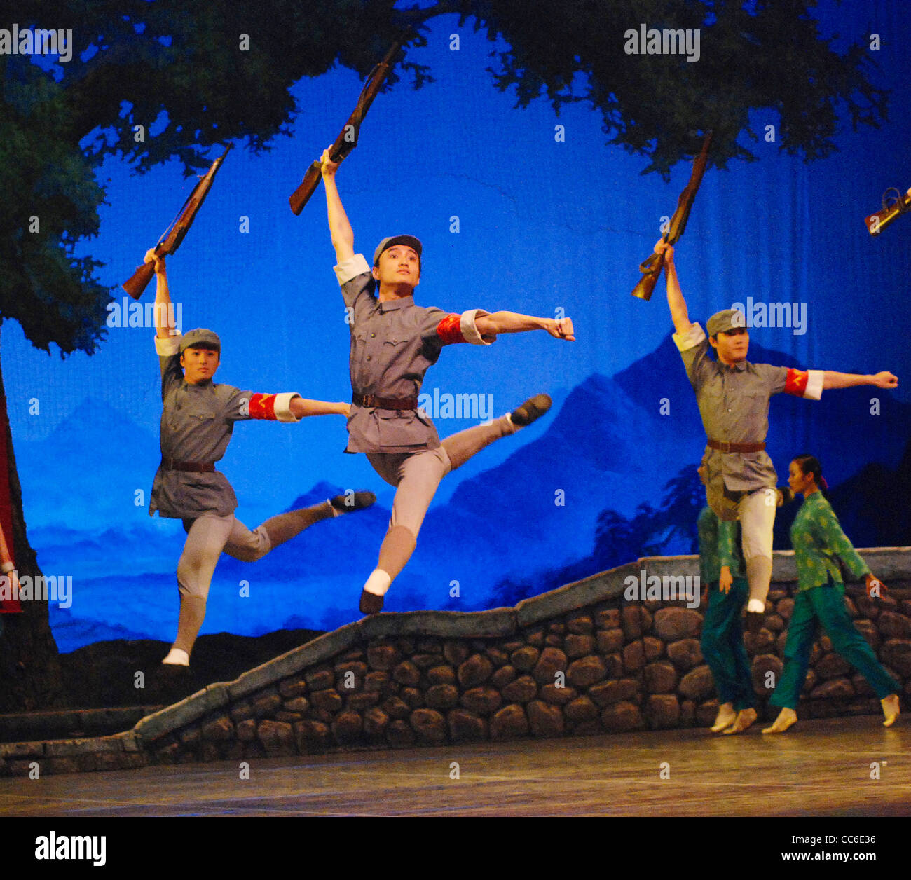 Ballet chinois, Beijing, Chine Banque D'Images