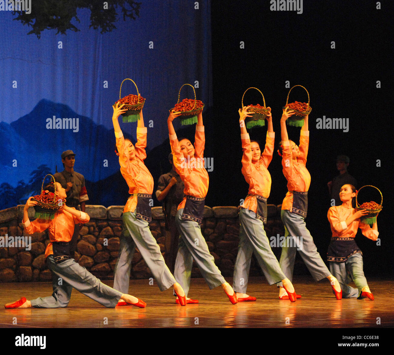 Ballet chinois, Beijing, Chine Banque D'Images