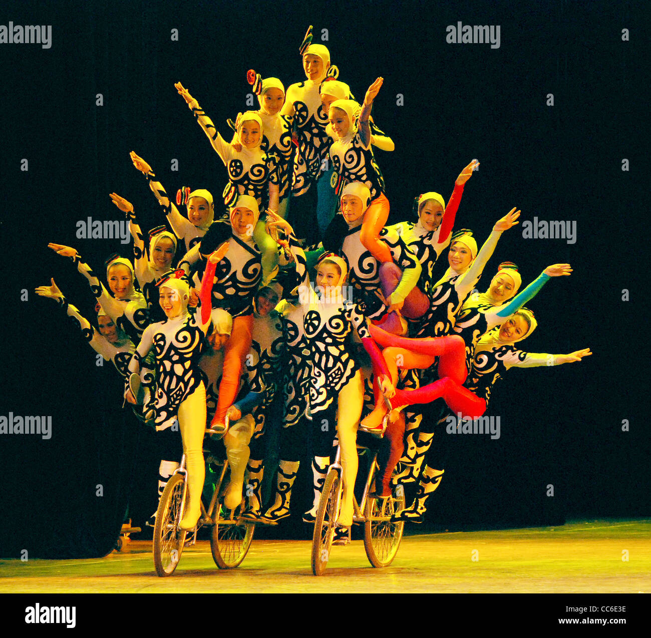 L'acrobatie chinoise, Pékin, Chine Banque D'Images