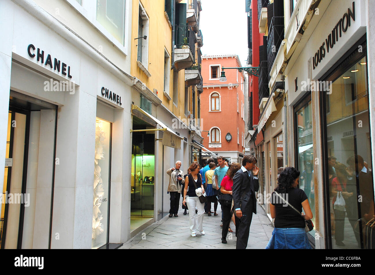 Les boutiques de luxe à Venise, Italie Banque D'Images