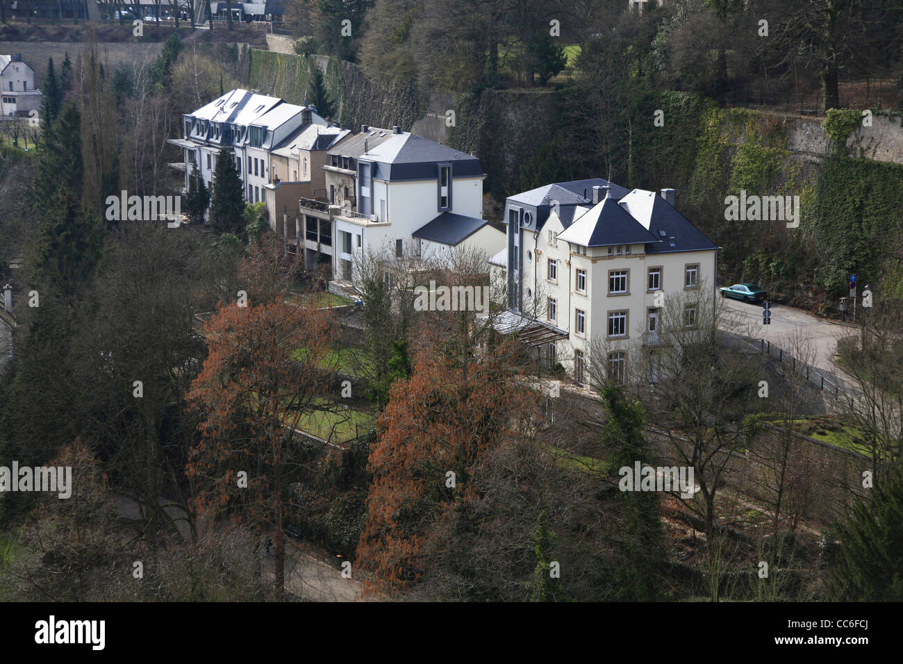 High angle view of apartments, Bruxelles, Belgique Banque D'Images