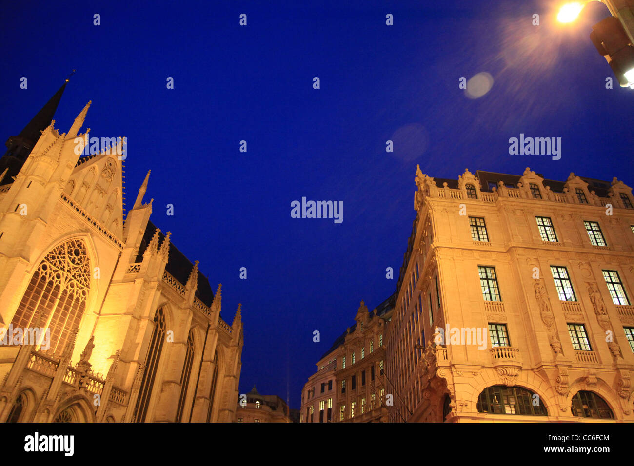 La Cathédrale Saint Michel et Gudule, Bruxelles, Belgique Banque D'Images