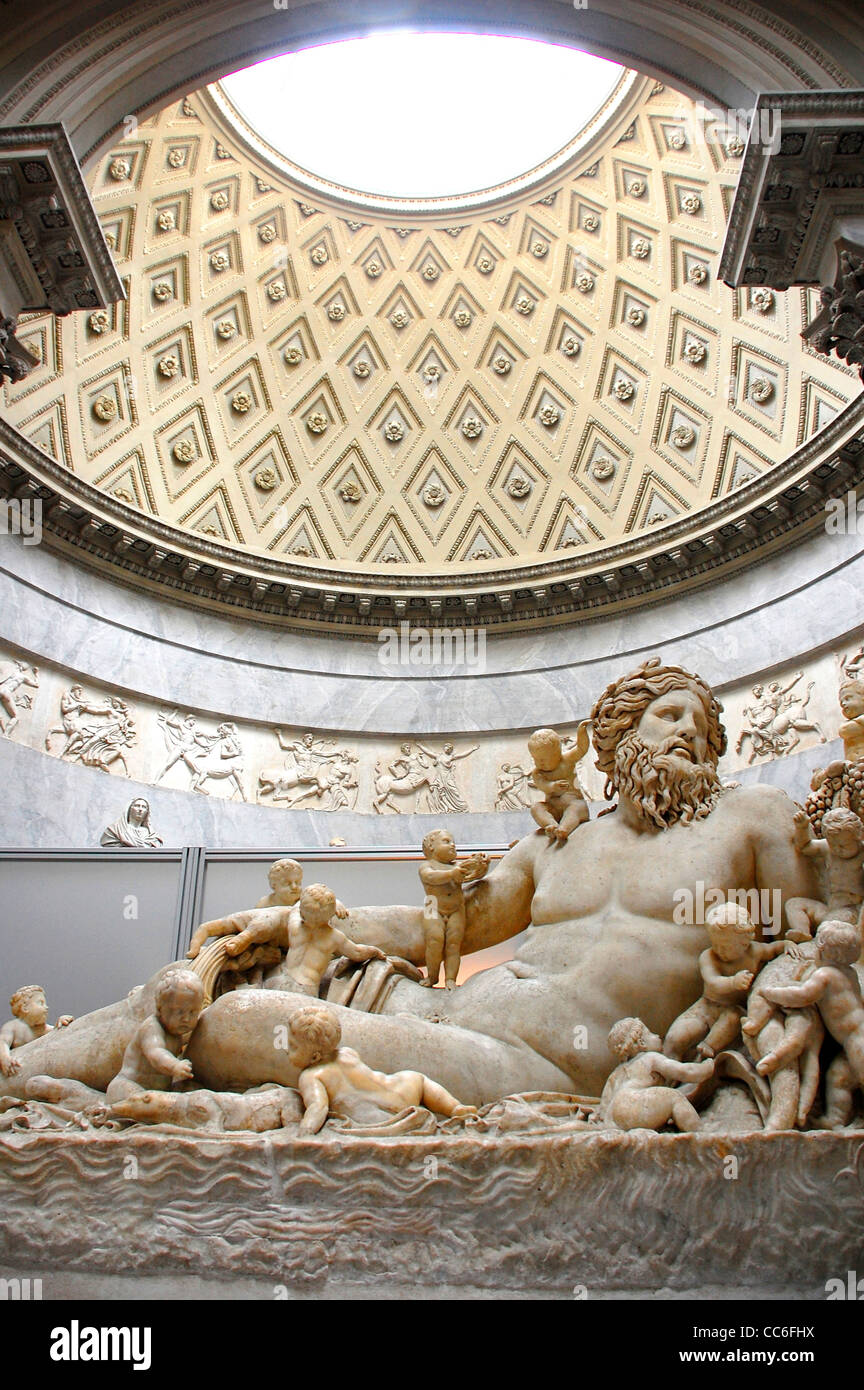 Sculptures en pierre exposées dans les Musées du Vatican, Cité du Vatican Banque D'Images