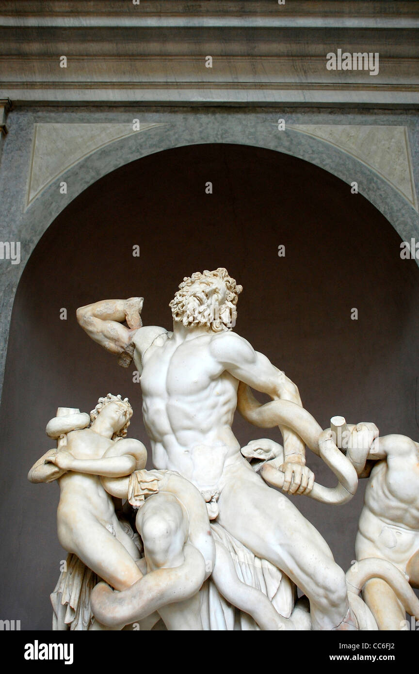 Sculptures en pierre exposées dans les Musées du Vatican, Cité du Vatican Banque D'Images