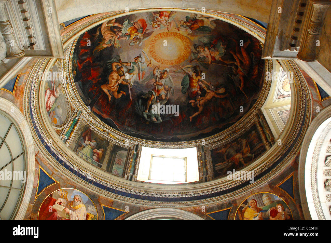 Dessin d'élaborer les Musées du Vatican, Cité du Vatican Banque D'Images